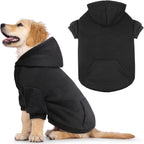 Dog Sweaters for Large Dogs Dog Hoodie Fleece Sweater Soft Clothes Sweatshirt with Pocket Hoodie for Large Dogs(Black&XXL) - Image 12