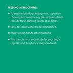 Detailed view of the 6-ridge texture of the dental treat