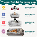 Large fifty by thirty five inches driftwood pet blanket close up