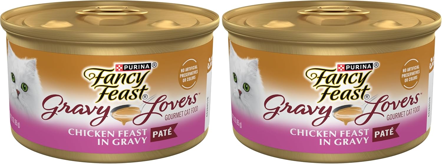 Purina Fancy Feast Gravy Lovers Chicken Feast Pate in Wet Cat Food Gravy - (Pack of 24) 3 oz. Cans - Image 10