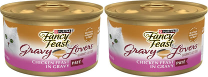 Purina Fancy Feast Gravy Lovers Chicken Feast Pate in Wet Cat Food Gravy - (Pack of 24) 3 oz. Cans - Image 10