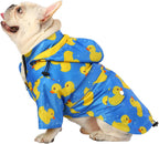 HDE Dog Raincoat Poncho Double Layer Zip Rain Jacket with Removable Hood, Leash Hole for Small to 3XL Dogs and Puppies Yellow - 2XL - Image 12