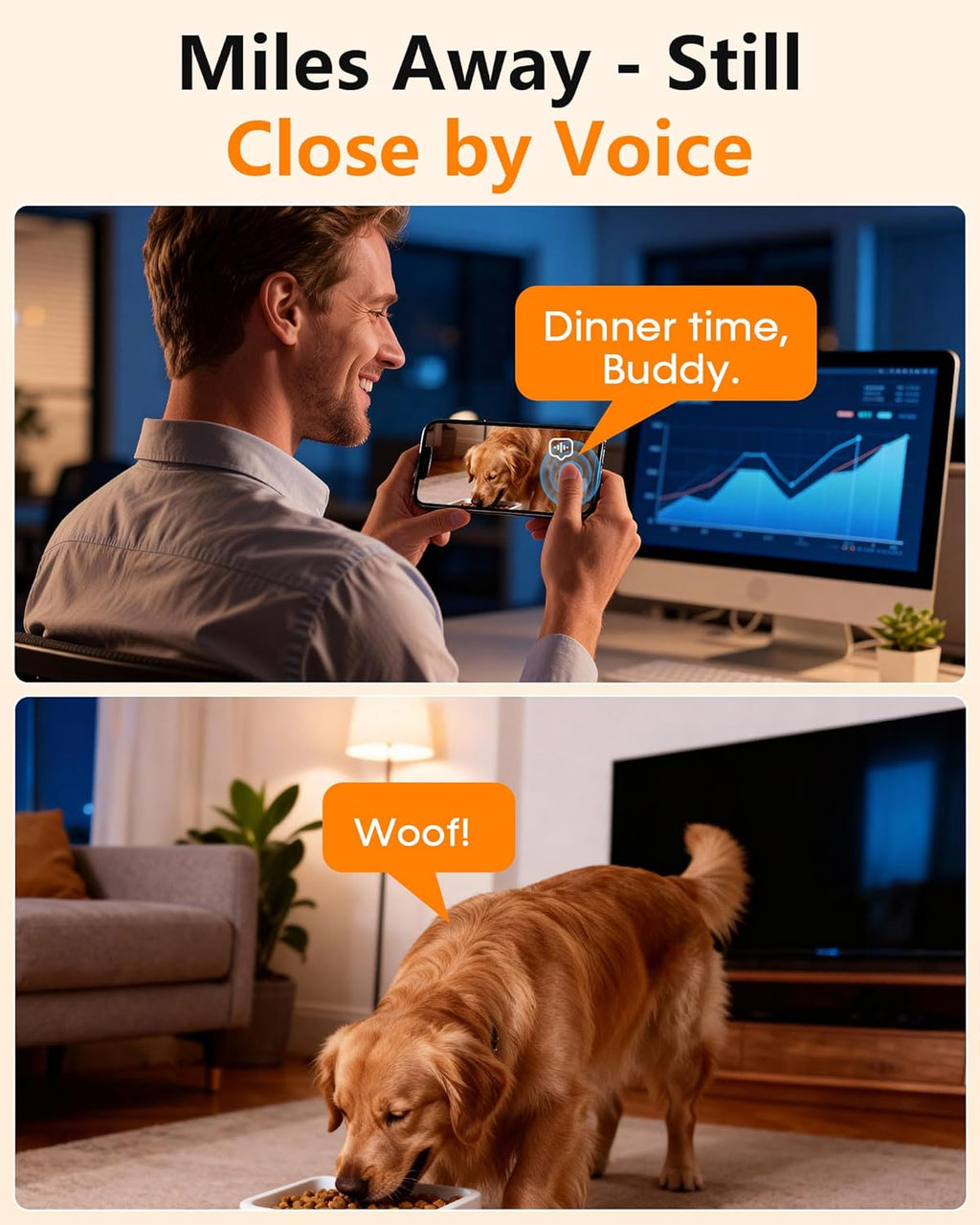 Dual power supply setup on the bottom of the UTCG smart automatic pet food dispenser.