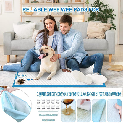 Thick six layer disposable dog potty training pads layout