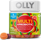 Olly Multi + Probiotic Gummy Vitamin front view bottle packaging
