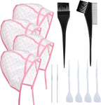 Bewudy 12-piece hair highlighting cap kit in pink