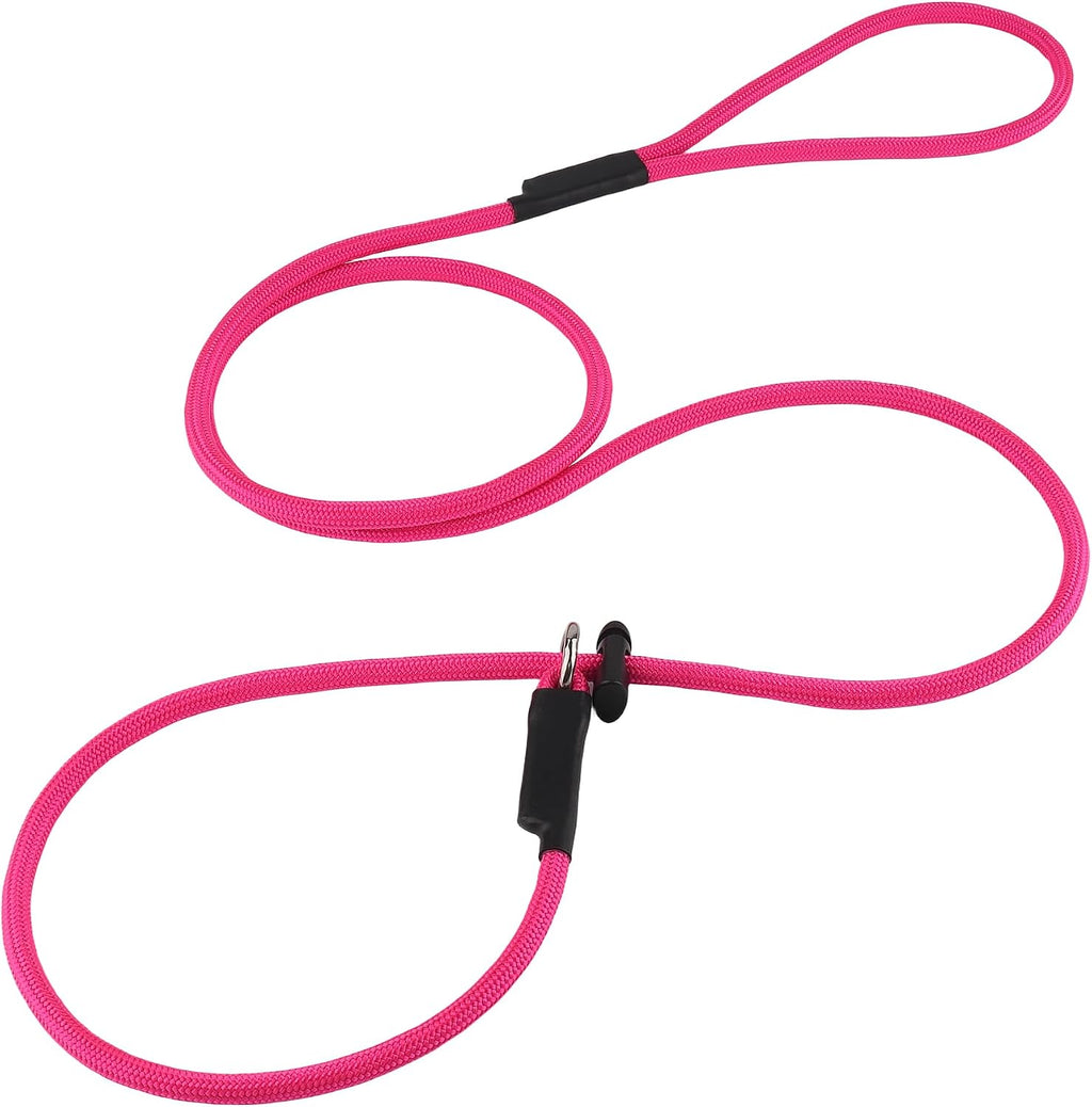 Slip Lead Dog Leash - Strong Nylon Training Rope with Spring-Loaded Adjustable Stopper - 5/16" x 4/5/6ft -No Pull Heavy Duty Leash for Small Medium Large Dogs(Black, 5 FT) - Image 14