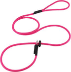 Slip Lead Dog Leash - Strong Nylon Training Rope with Spring-Loaded Adjustable Stopper - 5/16" x 4/5/6ft -No Pull Heavy Duty Leash for Small Medium Large Dogs(Black, 5 FT) - Image 14