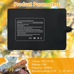 Hamiledyi 8x12 inch terrarium heater mat with power cord.