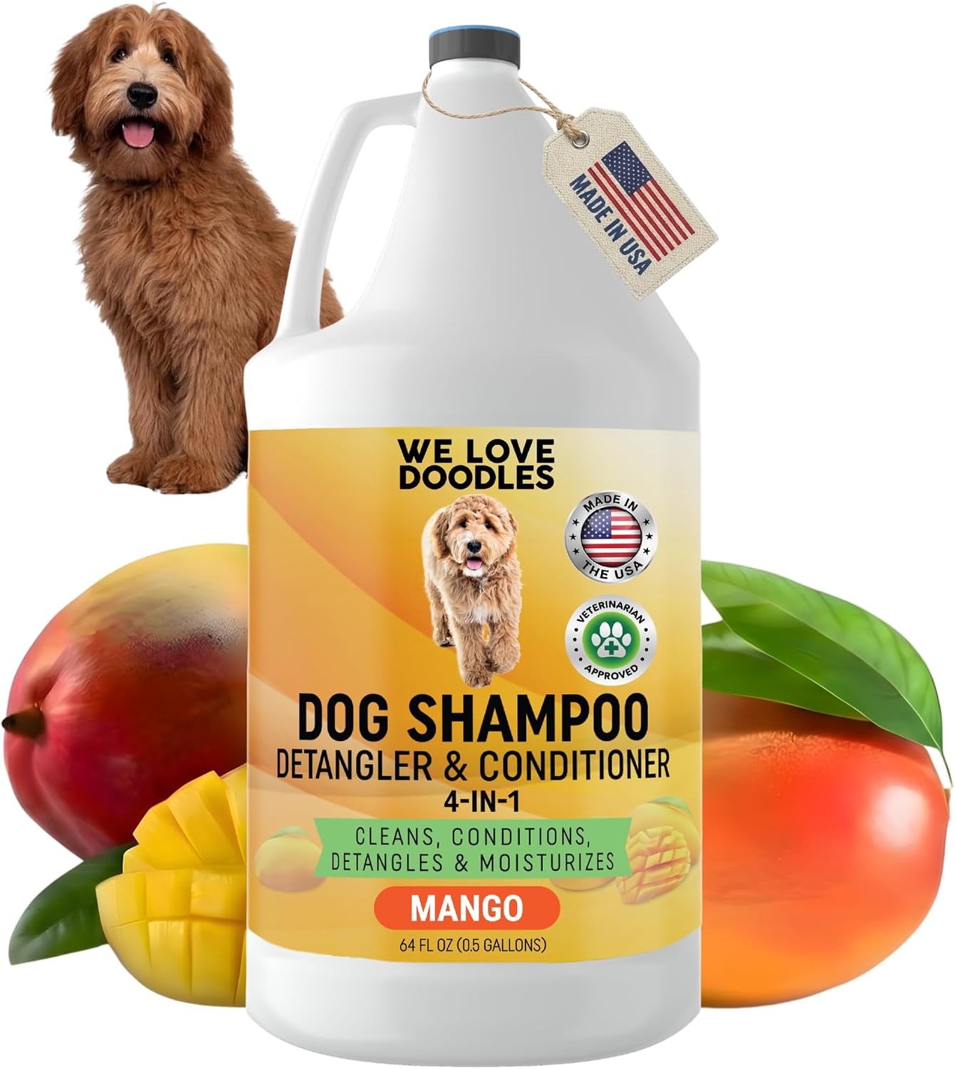 We Love Doodles multi pet size four in one shampoo bottle