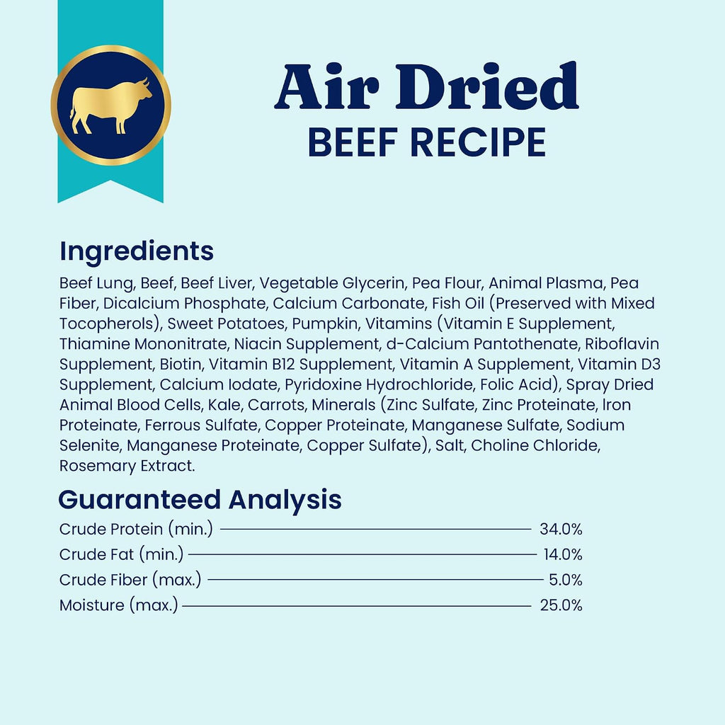 Authentic Solid Gold air dried complete meal feeding instructions