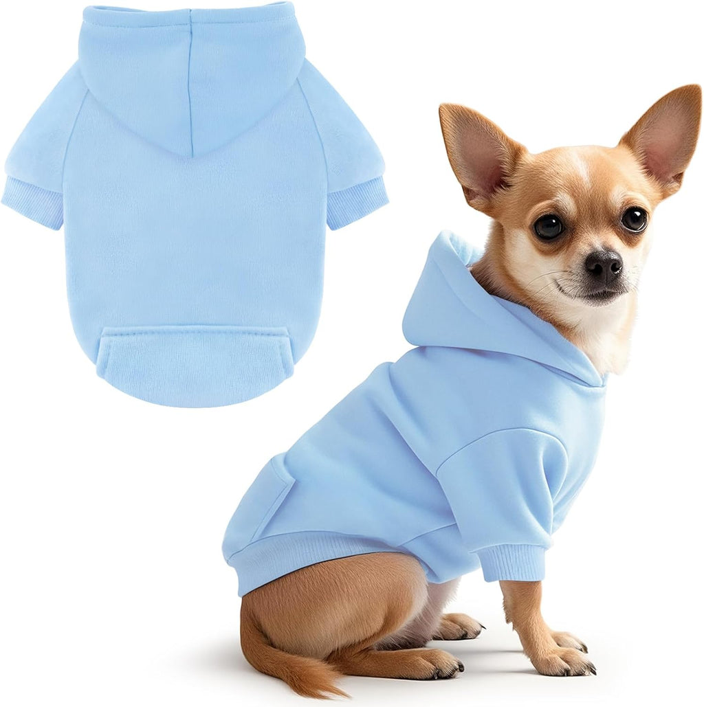 Idepet Pet Dog Hoodies Dog Clothes for Small Dogs Vest Chihuahua Clothes Warm Coat Jacket Autumn Puppy Outfits Cats Dogs Clothing(S,Black) - Image 13