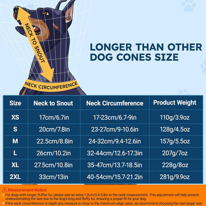 Ipetstation pet recovery cone flipped backward to demonstrate how a large dog can eat comfortably.