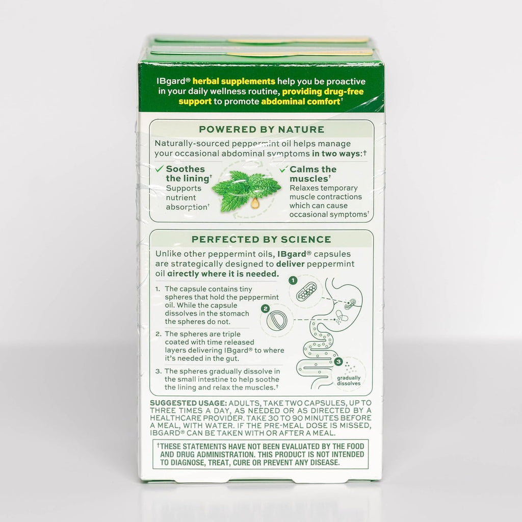 IBgard authentic USA sourced health product packaging