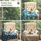 Close up look at the anti shedding fade resistant texture of Rezutan pet blankets