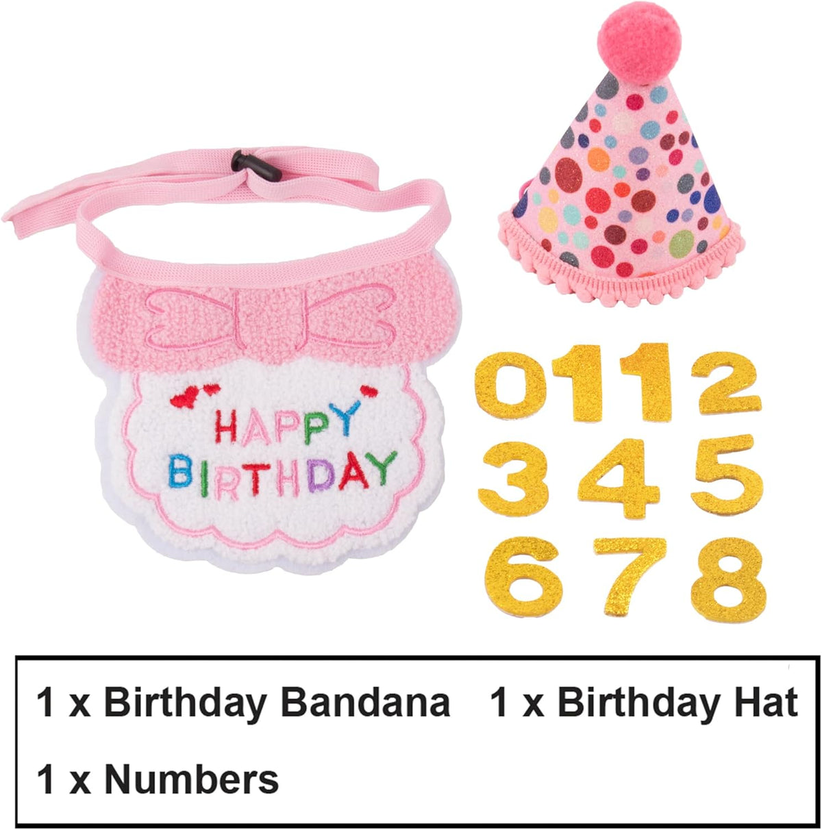 Adoggygo pet birthday outfit accessories