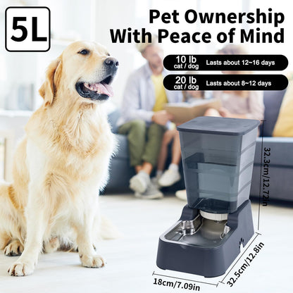 Authentic Meikuler imported gravity pet feeding system for medium and large dogs
