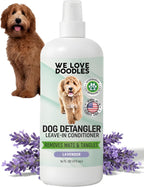 We Love Doodles unscented dog detangling spray packaging for Indian pet owners