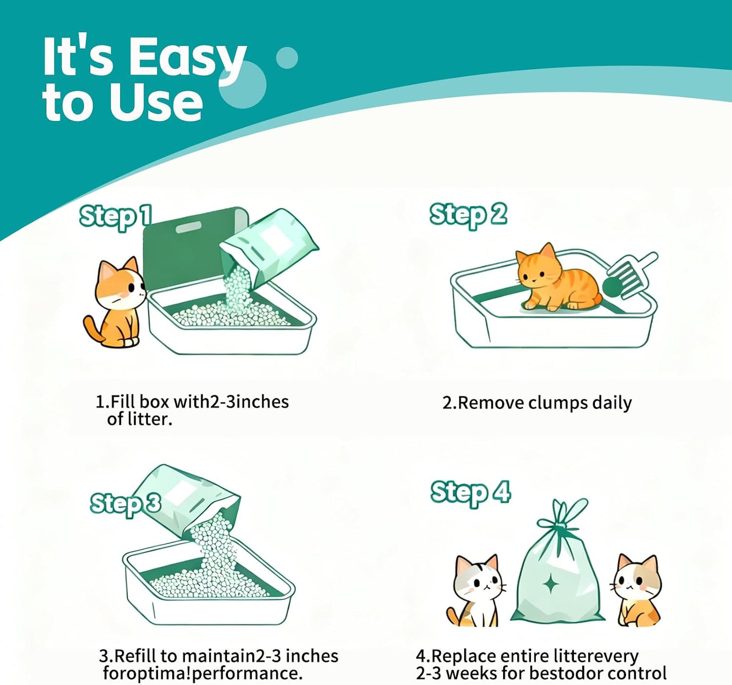 Moonforest 2.5 kilogram cat litter bag packaging details