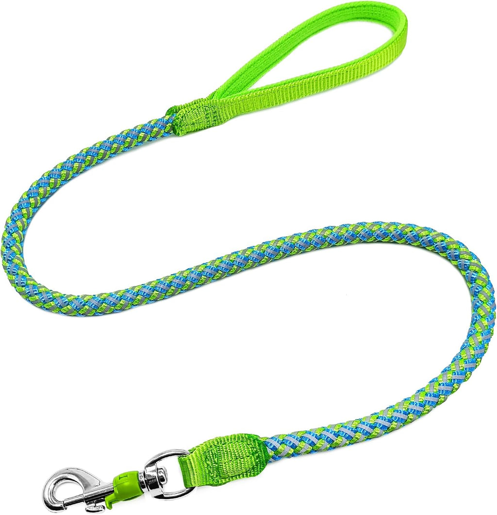 2/3/4/6/10 Foot Reflective Dog Leash Strong Nylon Rope Braided Heavy Duty for Large and Medium Small Dogs Walking Training Leads (Black, 3ft * 1/2") - Image 13