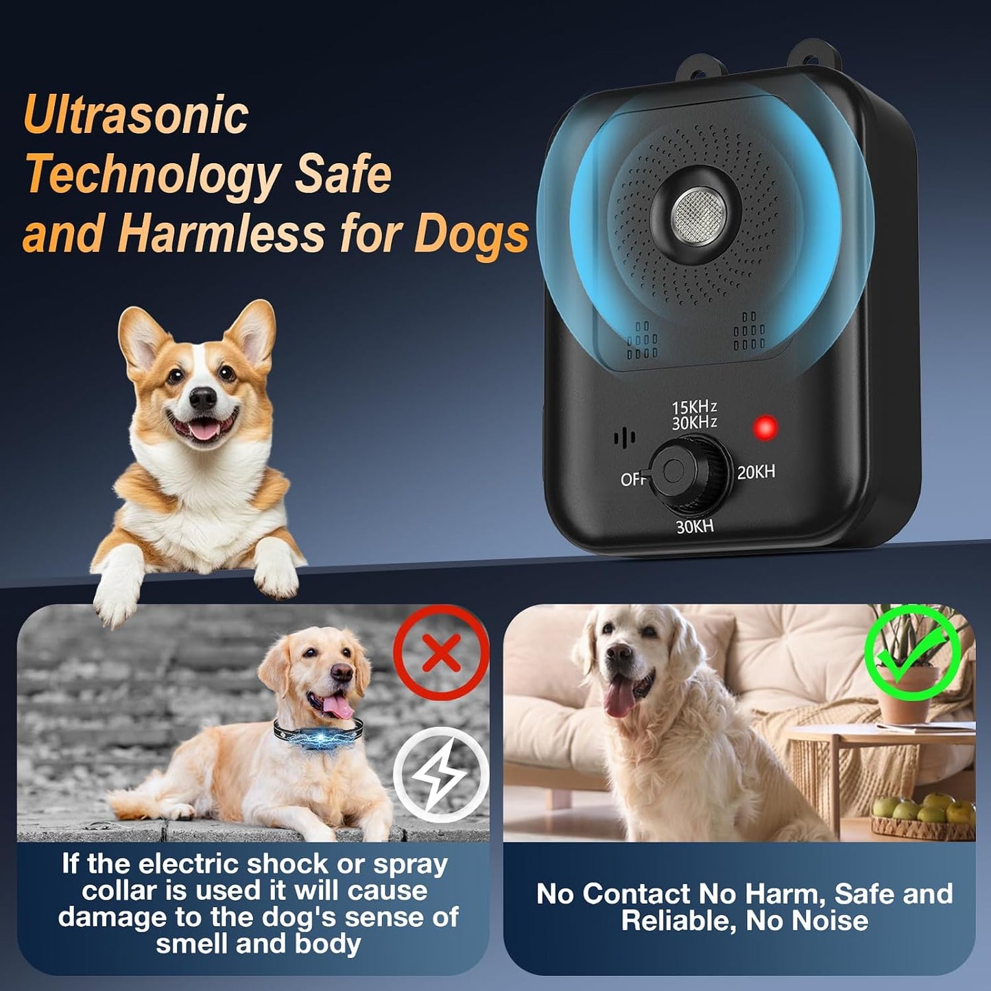 Coprisin barking deterrent device outdoor placement