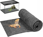 Packaging and rolled view of Mechpia large reptile carpet ready for tank use