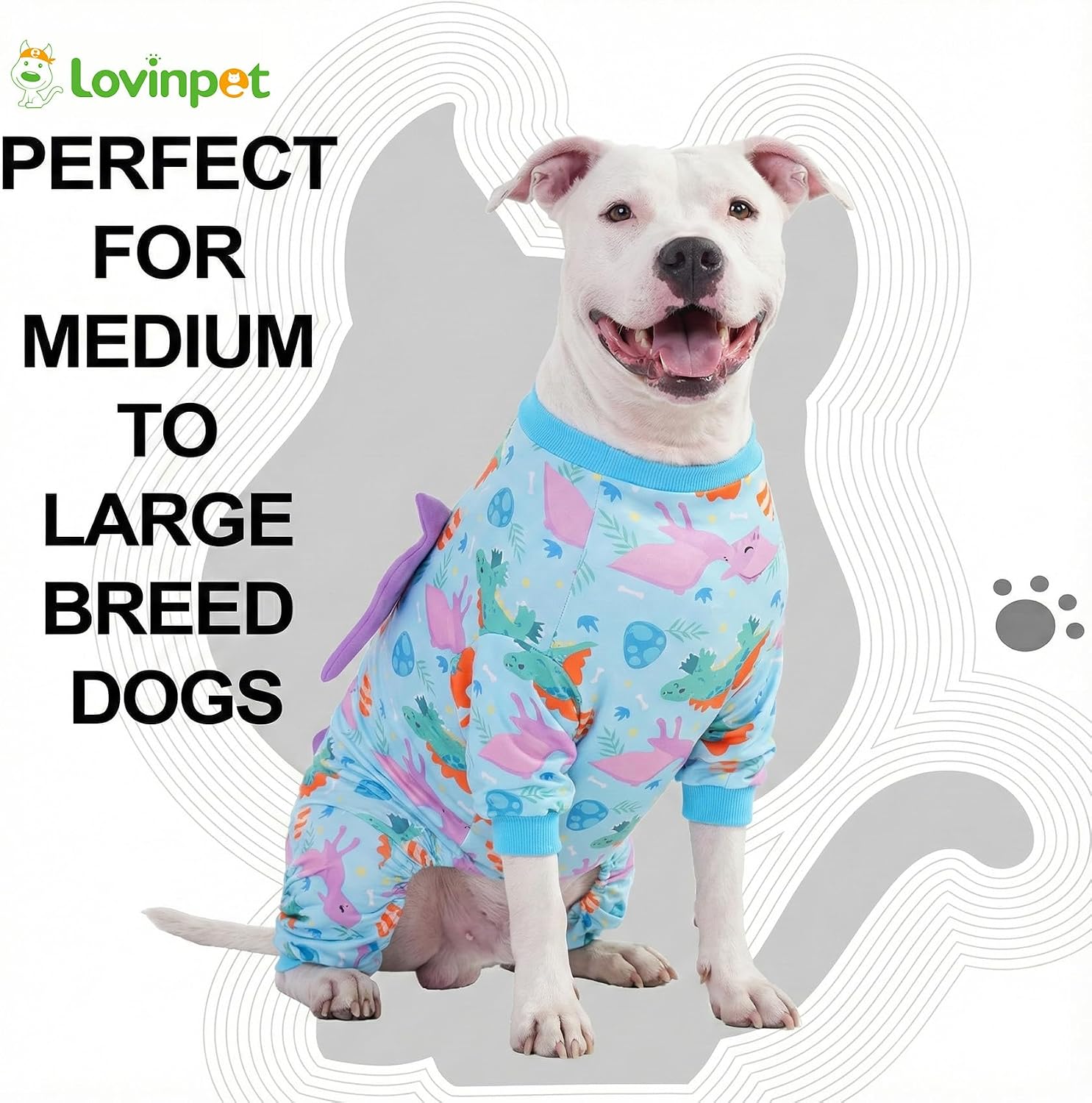 LovinPet lightweight UV shielding dog apparel on a large breed dog