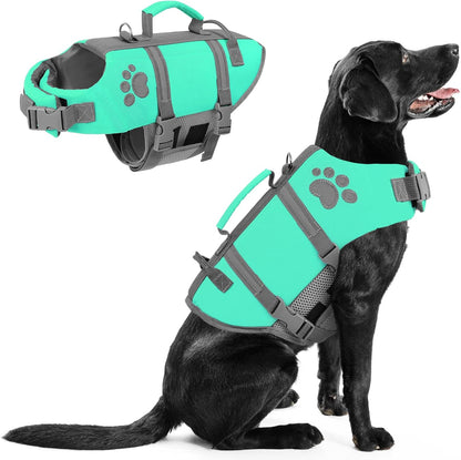 Queenmore Small Dog Life Jacket, Ripston Dog Life Vest, Small Doggie Life Vest for Swimming, Safety Puppy Swimming Vest with Handle, Puppy Preserver for Boating, Pet Lifesaver for Water Pool - Image 11