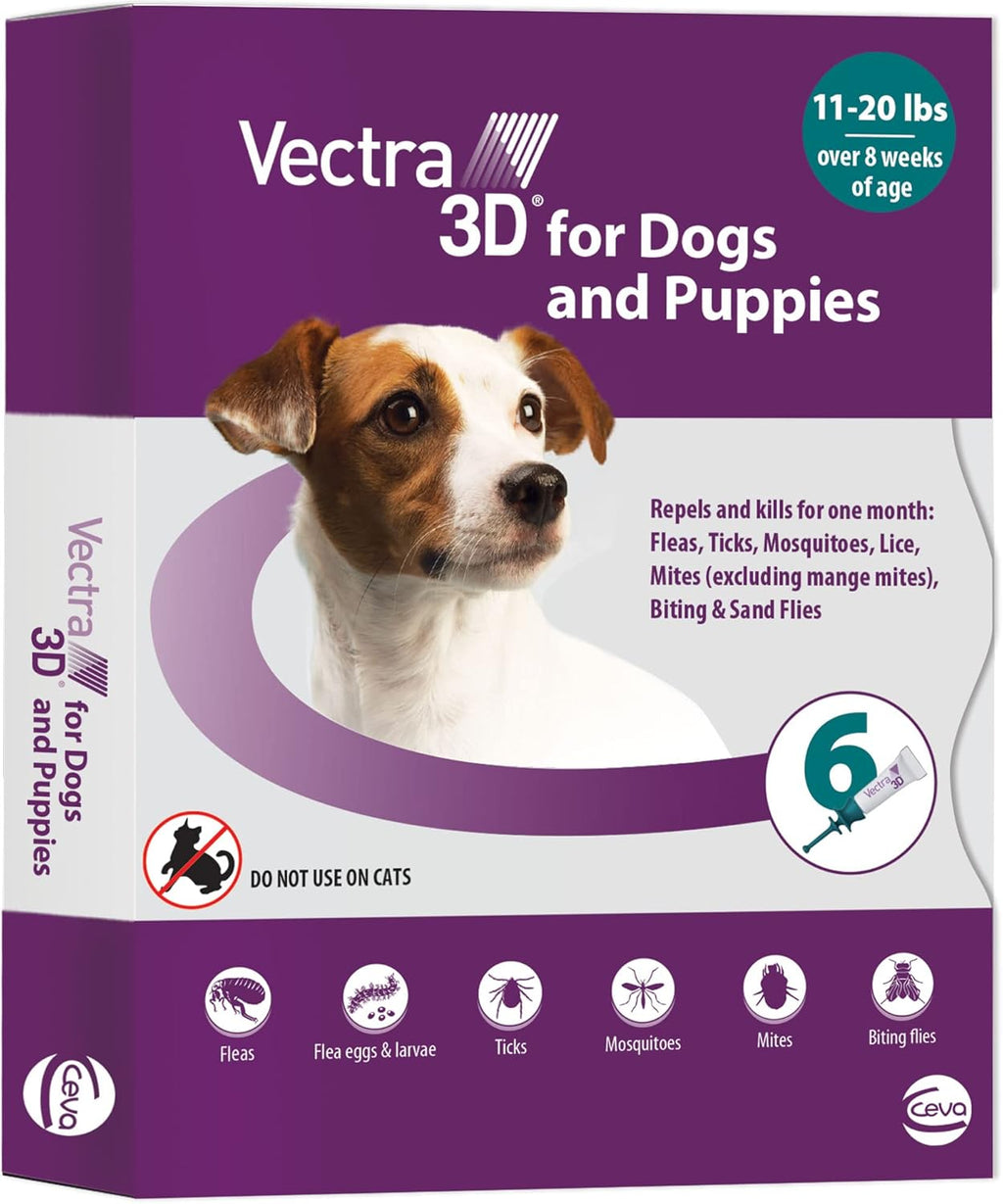 Vectra 3D authentic USA imported pet pest defense package back view