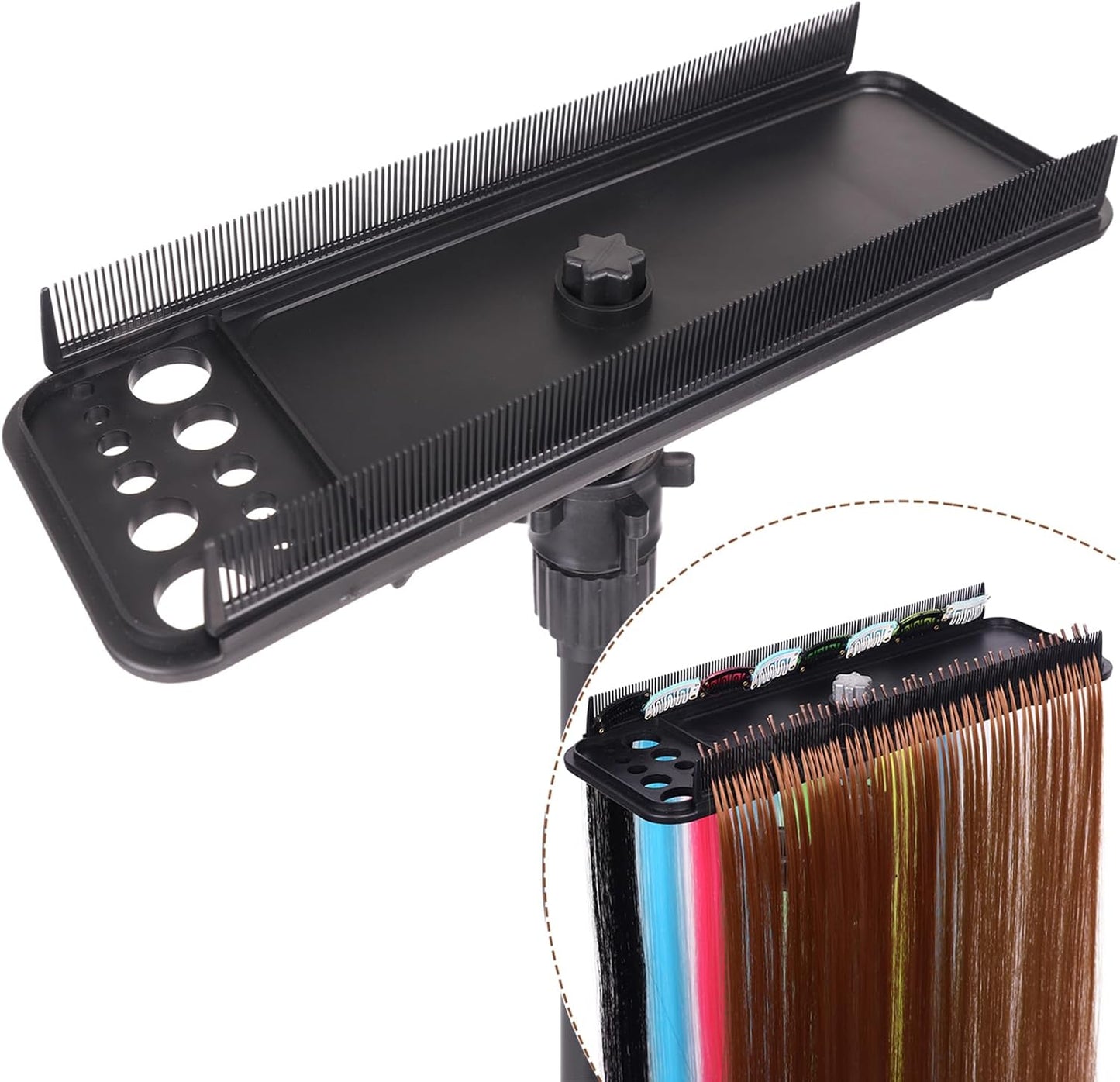 AIHOPESTO hair extension holder and braiding rack front view
