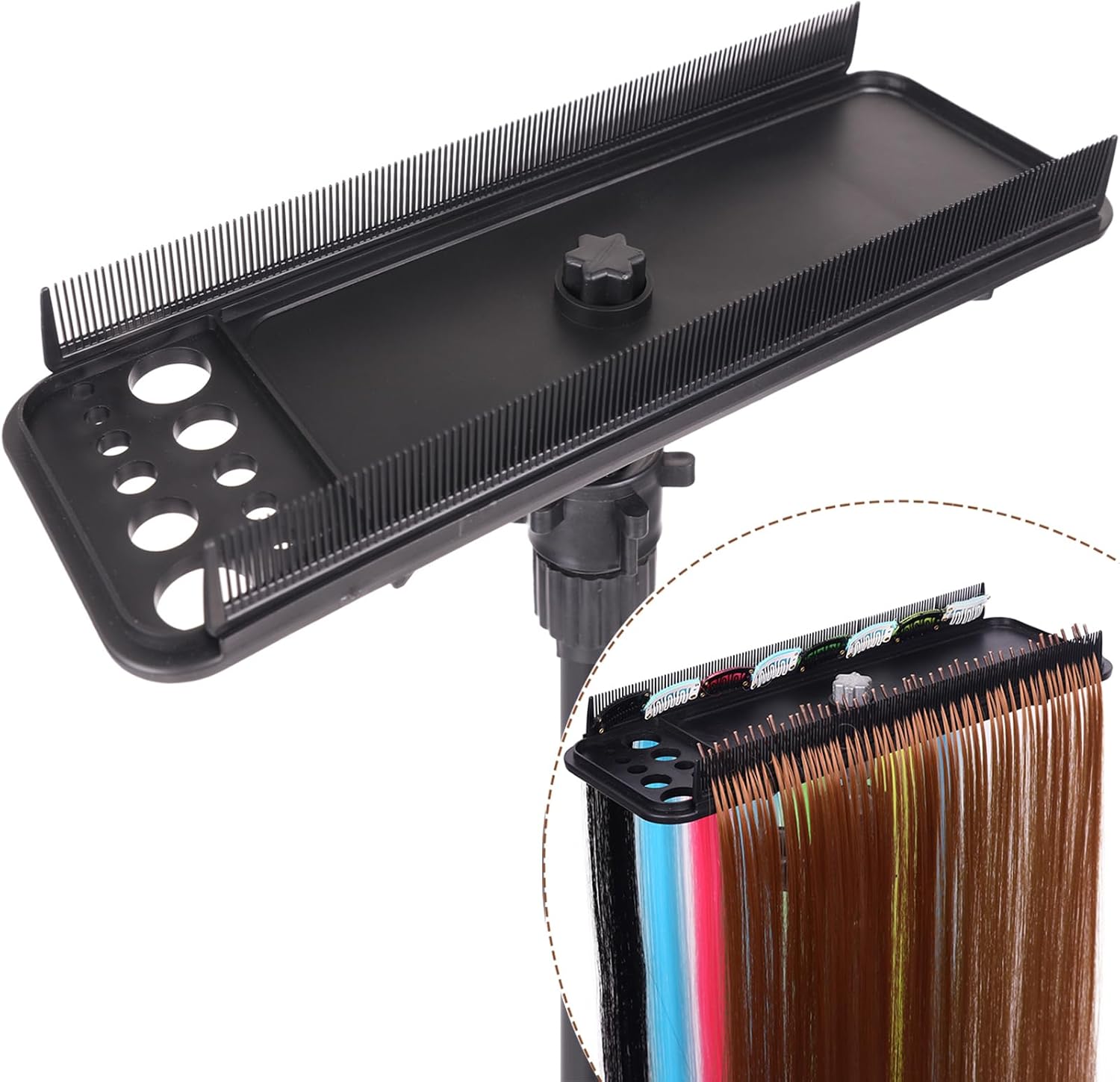 AIHOPESTO hair extension holder and braiding rack front view