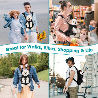 Mosago Dog Backpack Carrier, Adjustable Pet Front Carriers, Legs Out Carrying Sling Travel Bag for Small Medium Dogs 7-11 Lbs, Soft Wearable Puppy Chest Carry Backpacks for Walking/Hiking/Camping - Image 9