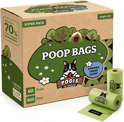Pogi's Poop Bags - Large, Leak-Proof Dog Waste Bags for Yard or Home Use, Fresh Scent (Single Roll, 500-Count) - Image 11