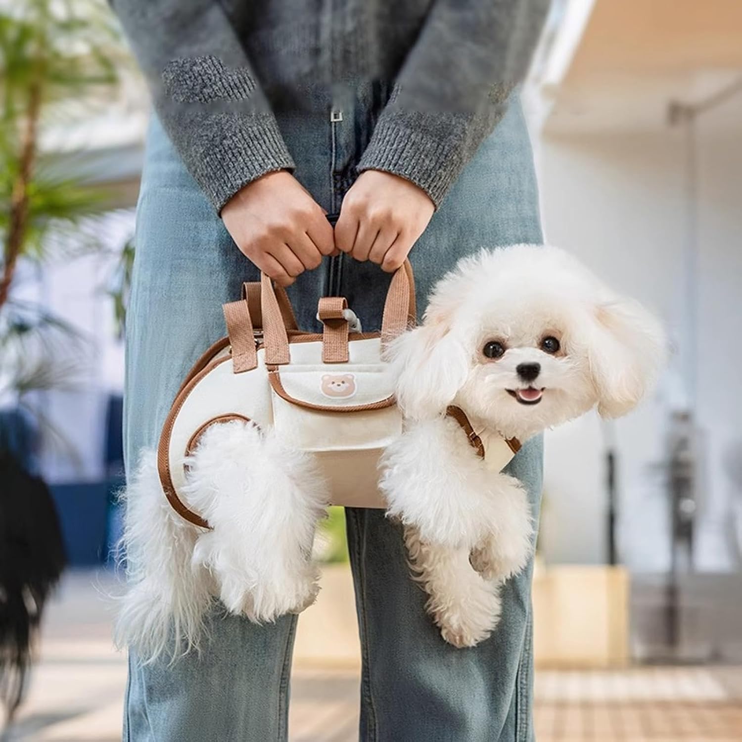 Dog Lift Harness, Dog Carry Sling for Small and Medium Cats Dogs, Portable Pet Carrier Bag, Small Dogs Sling Carrier for Outdoor Puppy Cat, Adjustable Strap (S) - Image 10