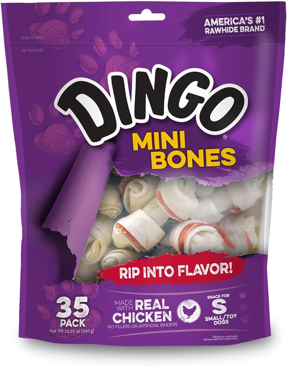 Dingo 95014 Mini Bones, Rawhide For Small/Toy Dogs, Red,14-Count - Image 12