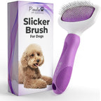 Poodlie Poodle Pet Slicker Brush front view grooming tool