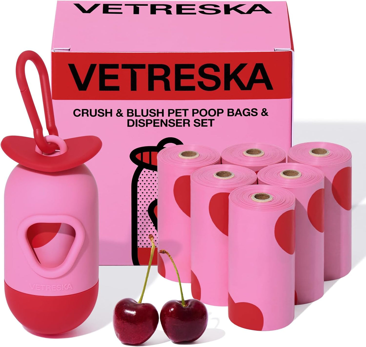 VETRESKA Dog Poop Bags with Dispenser, Lavender Scented, Guaranteed Leak Proof and Extra Thick Pet Waste Bags for Walking Dog and Cats Litter, 1 Bag Holder and 105 Bags (7 Refill Rolls) - Image 9