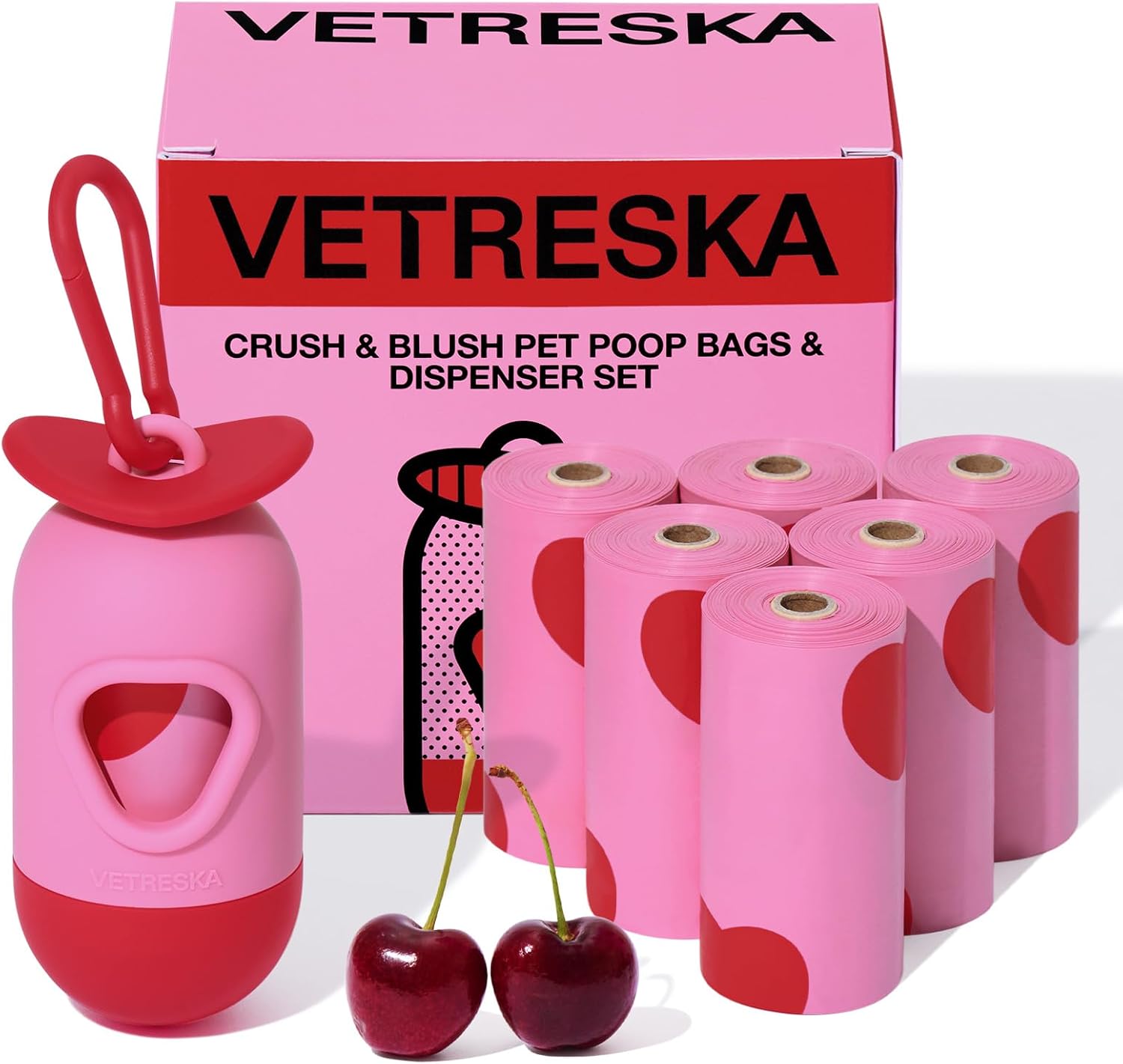 VETRESKA Dog Poop Bags with Dispenser, Lavender Scented, Guaranteed Leak Proof and Extra Thick Pet Waste Bags for Walking Dog and Cats Litter, 1 Bag Holder and 105 Bags (7 Refill Rolls) - Image 9