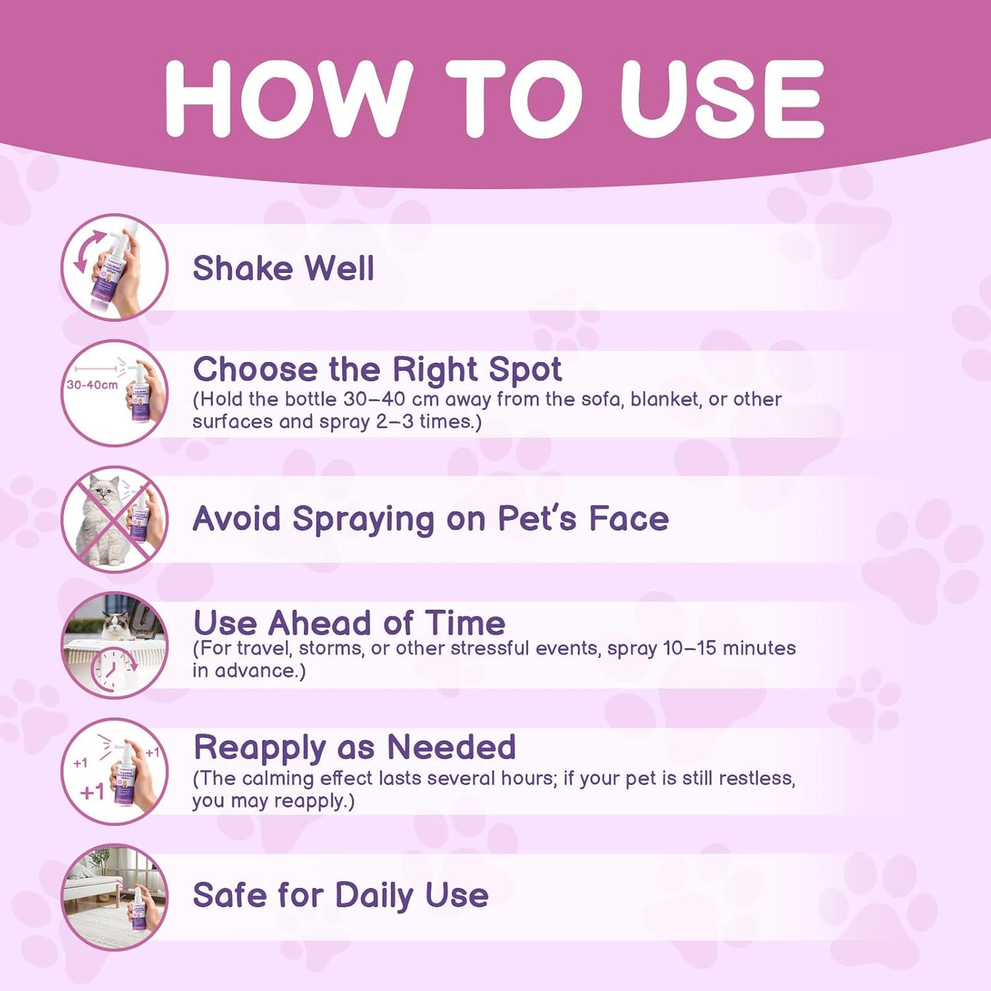 Safe drug-free cat anxiety relief spray for multi-cat households