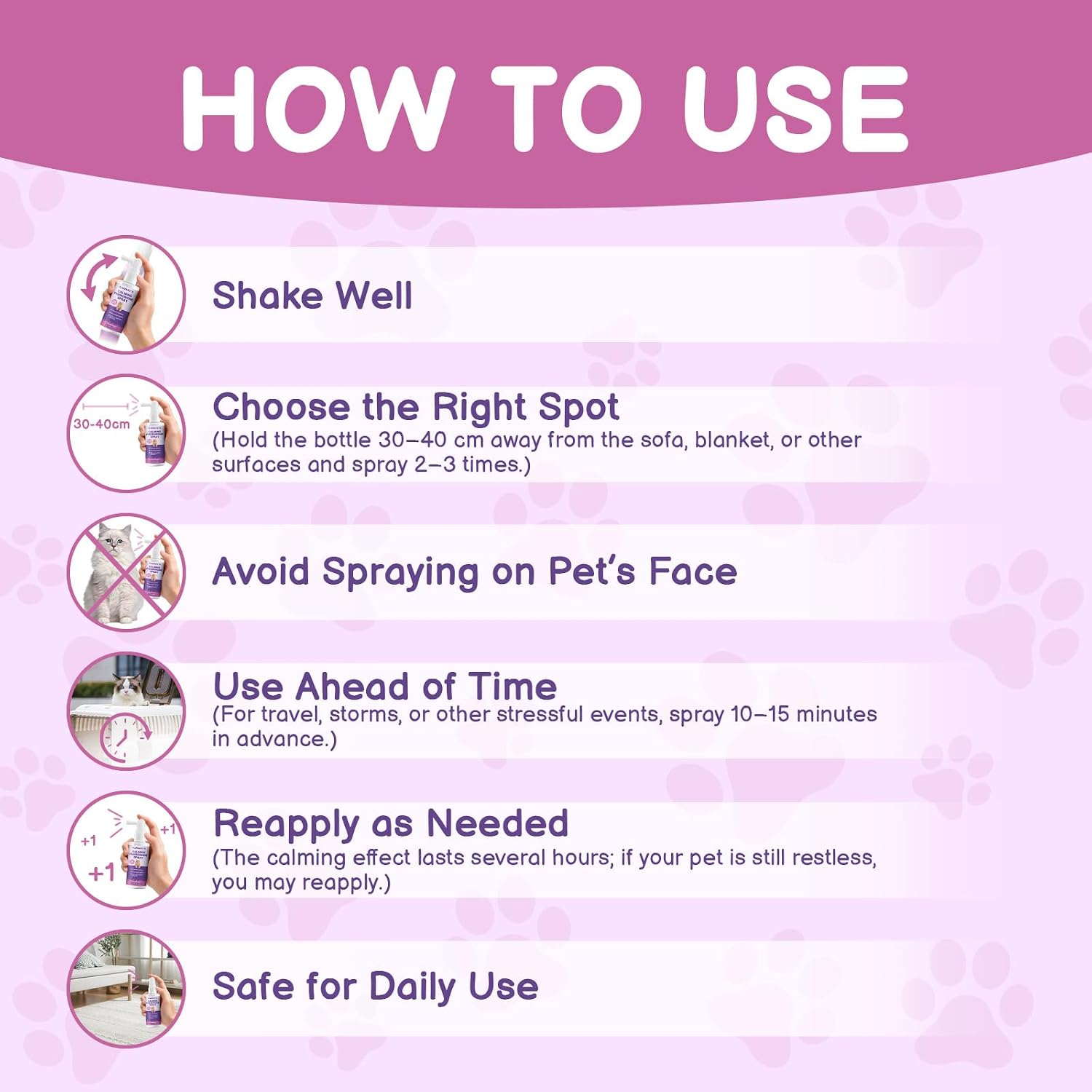 Safe drug-free cat anxiety relief spray for multi-cat households