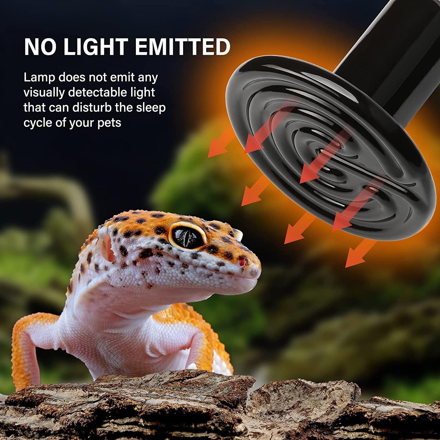 HealSmart professional reptile terrarium heating bulb engineered for bearded dragons and snakes.