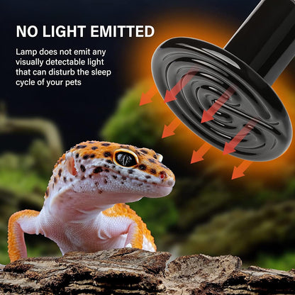 HealSmart professional reptile terrarium heating bulb engineered for bearded dragons and snakes.