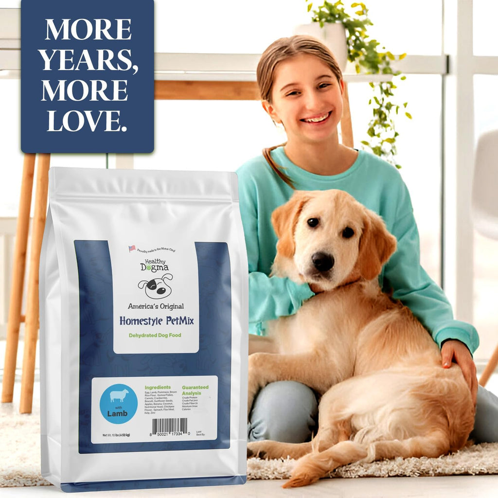 Healthy Dogma USA made lamb dog food bucket
