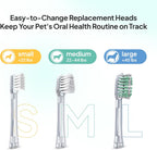 Electric Dog Toothbrush Small | Silent and Vibration-Free | Vet-Developed Electrolytic Technology | No Toothpaste Needed | Built-in Timer and App | Small Brush Head for Dogs Under 22 lbs - Image 9