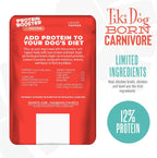 Real chicken and beef meat texture in broth for dogs