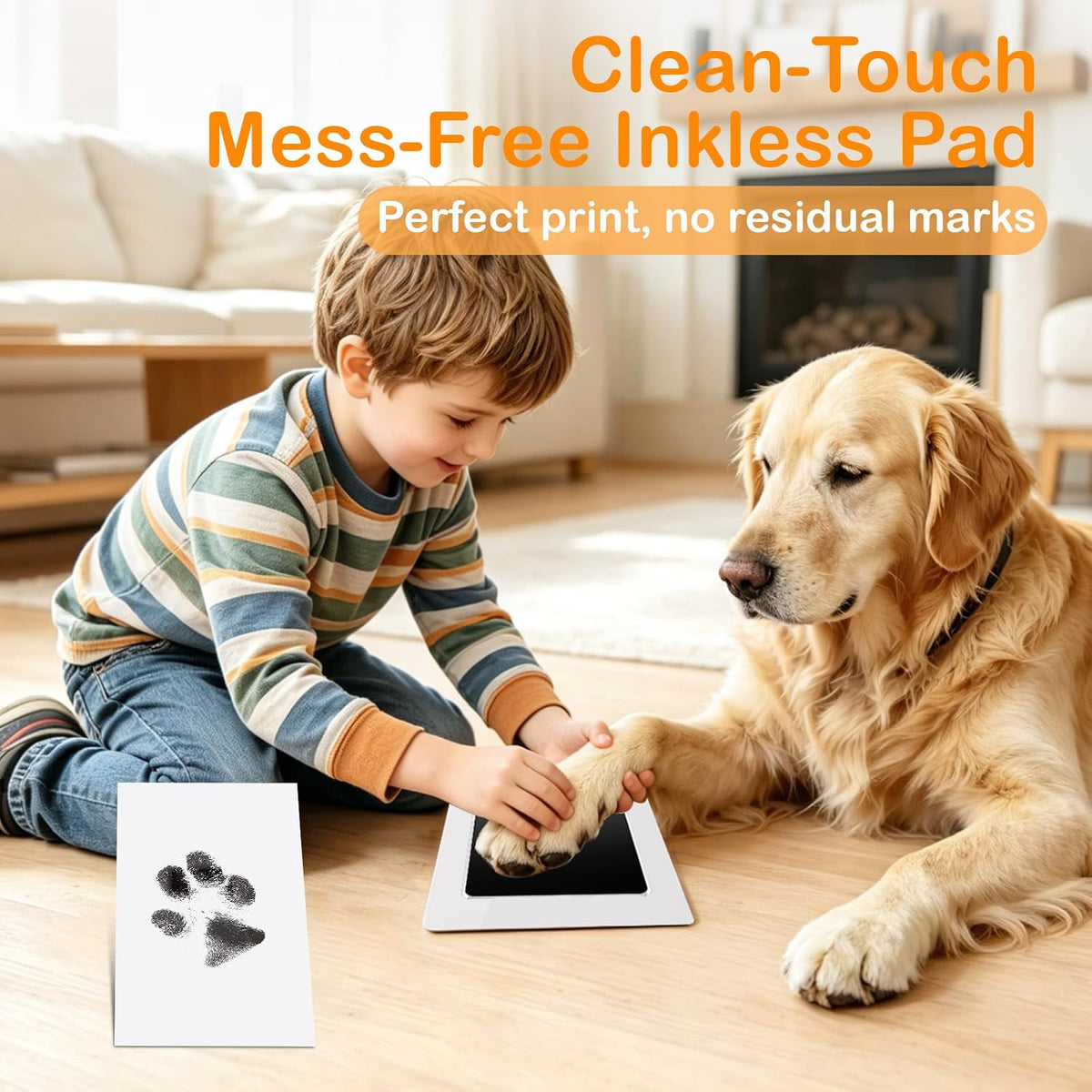 Nabance Paw Print Kit for Dogs & Cats, Inkless Pet Paw & Nose Print, 2 Pack - Image 2