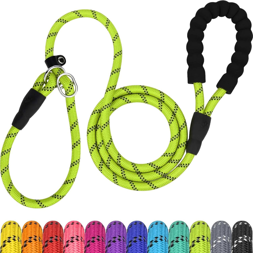 TagME 6ft Slip Dog Lead, No Pull Reflective Training Leash with Padded Handle, Professional Rope P-Leash for Small Medium Large Dogs, Heavy Duty Correction Lead for Walking & Training (Hot Pink) - Image 11