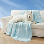 NWK Dog Cooling Blanket, Q-Max>0.345, Ice Silk Cool to Touch Material, Reversible Breathable Bed Cover, Furniture Protector Couch Sofa for Summer, Machine Washable (Ocean Blue, 30'' X 40'') - Image 11