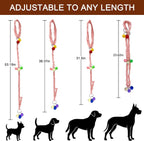 Frayot dog training bell rope hanging on a door handle