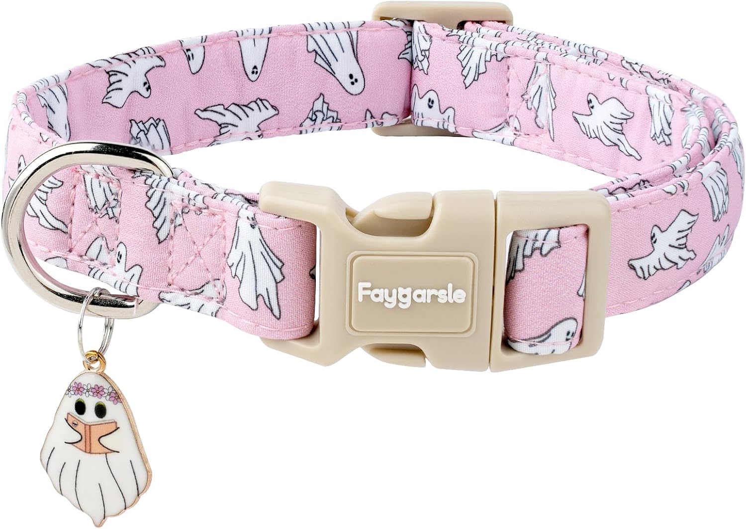 Faygarsle Cute Pink Bow Pattern Dog Collar for Summer Spring Design for Small Medium Large Dogs, S - Image 13